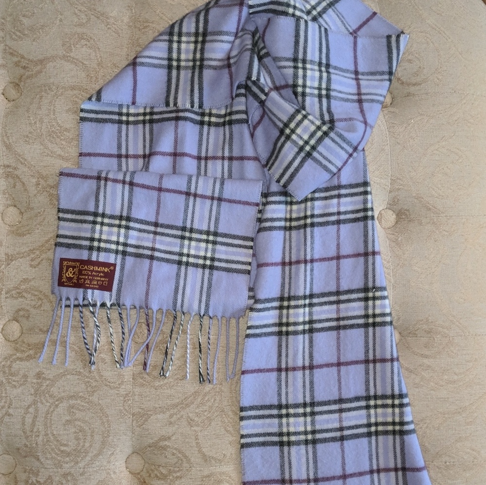 ♥️Cashmink purple plaid scarf